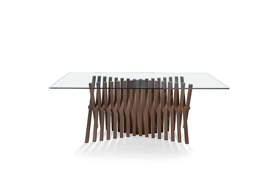 Comedor Nacher Mesas Fijas Grandes | Mesa De Comedor Alf Wood Glass De Nacher