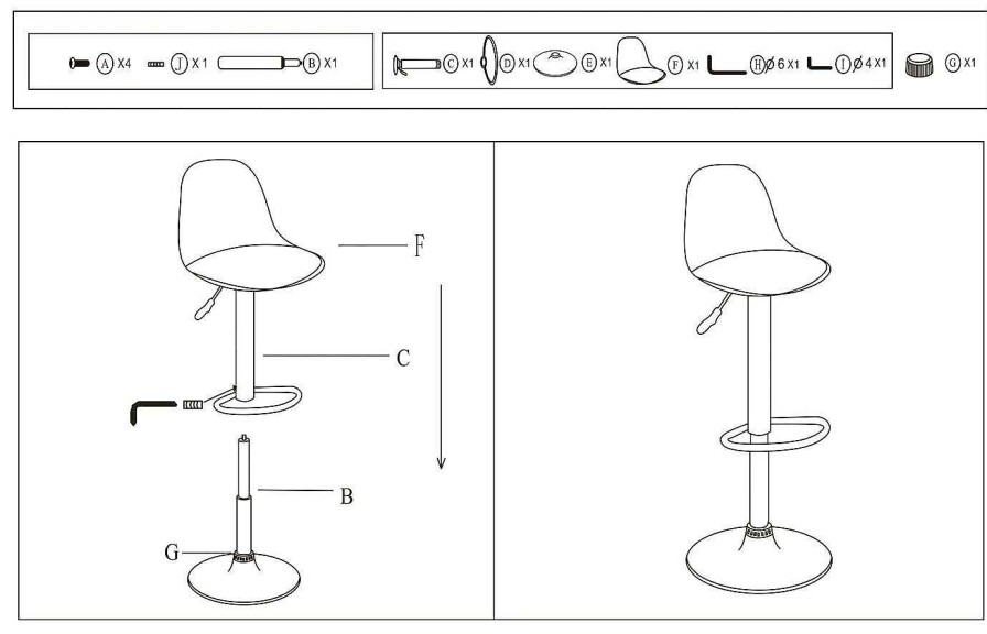 Comedor Dismobel Taburetes | Taburete Lieber Negro