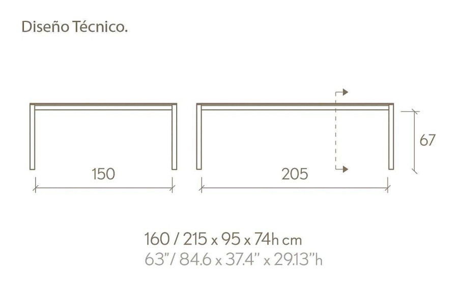 Comedor Dismobel Mesas Extensibles Rectangulares | Mesa De Comedor Bass