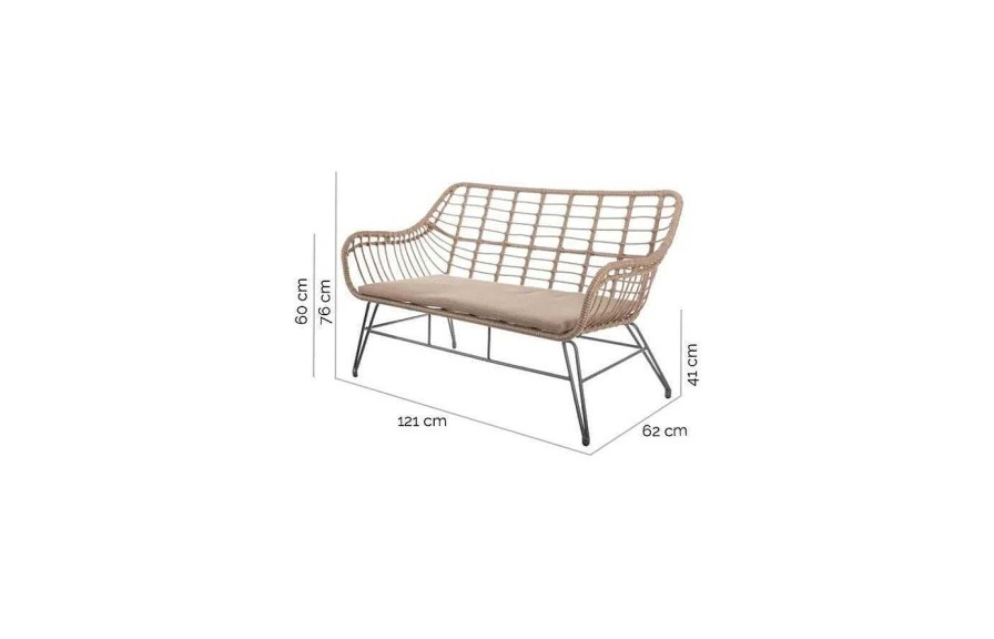 Exterior LDK Garden Sof S Y Butacas | Sof 2 Plazas De Ldk Garden