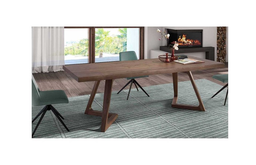 Comedor Nacher Mesas Fijas Grandes | Mesa De Comedor Nil Wood De Nacher