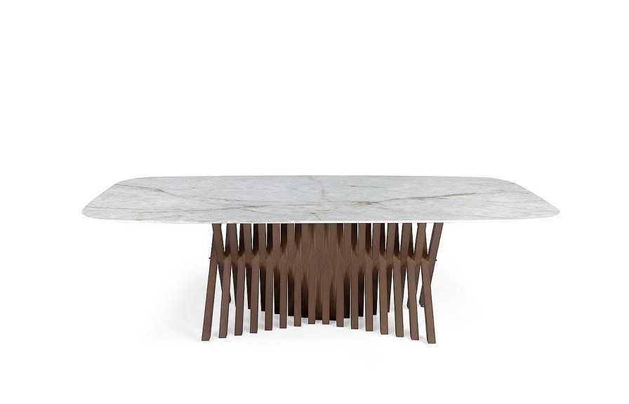 Comedor Nacher Mesas Fijas Grandes | Mesa De Comedor Alf Wood Keramic De Nacher