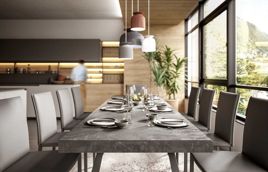 Comedor Easyline Mesas Extensibles Rectangulares | Mesa De Comedor Extensible Agape De Easyline