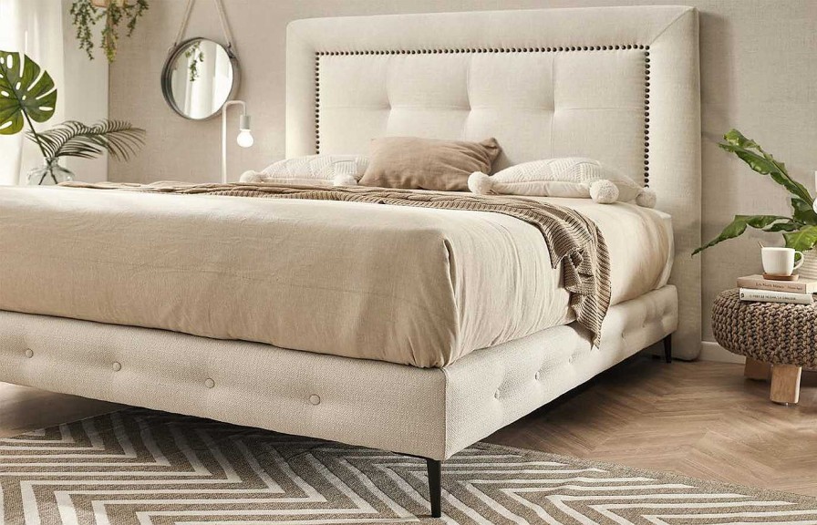 Descanso Gomarco Bases | Base Tapizada Springbed Capiton De Gomarco