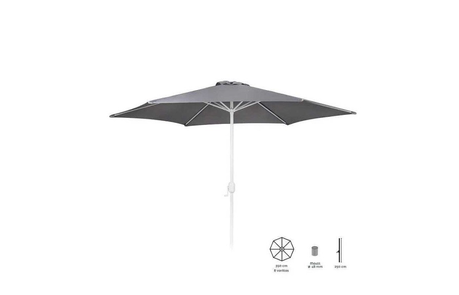 Exterior LDK Garden Parasoles Y Sombrillas | Parasol Thais 350 De Ldk Garden