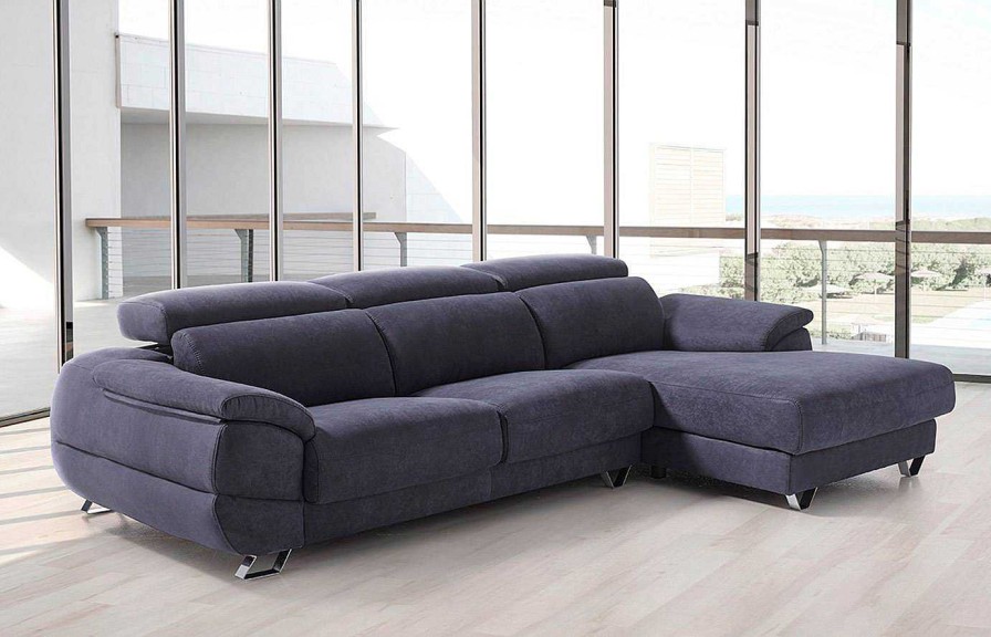 Sof S Y Sillones Pedro Ortiz | Sof Chaiselongue D Lmata De Pedro Ortiz 223 Cm De Ancho X 109 Cm Fondo X 79/99 Cm De Alto.